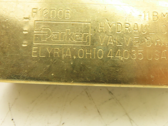 Parker F1200B Colorflow Brass Hydraulic Flow Control Valve 3/4"NPT 25GPM 2000PSI