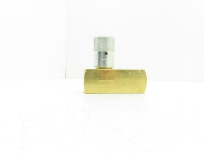 Parker F1200B Colorflow Brass Hydraulic Flow Control Valve 3/4"NPT 25GPM 2000PSI