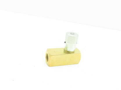 Parker F1200B Colorflow Brass Hydraulic Flow Control Valve 3/4"NPT 25GPM 2000PSI