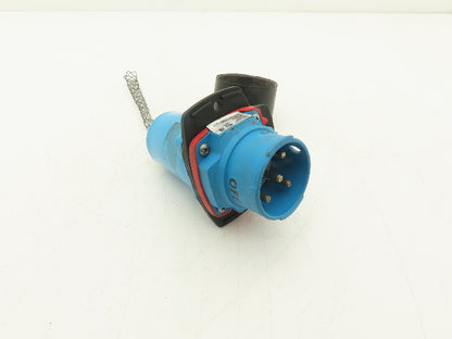 Meltric 63-38043 DSN Male Inlet Plug 30A 480V 3PH 3-Pole 4-Pin Type 4X Connector