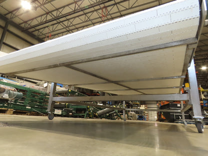 70"x 16' 9" Stainless Portable Incline Conveyor Mattop Belt Food Grade *No Drive