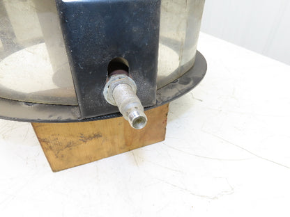 16" Dia Stainless Hopper Vacuum Receiver Bin Loader Feeder 2" Inlet w/Dump Flap
