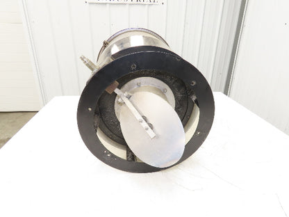 16" Dia Stainless Hopper Vacuum Receiver Bin Loader Feeder 2" Inlet w/Dump Flap