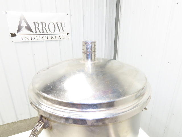 16" Dia Stainless Hopper Vacuum Receiver Bin Loader Feeder 2" Inlet w/Dump Flap