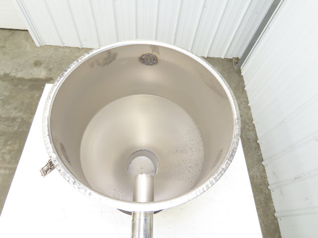 16" Dia Stainless Hopper Vacuum Receiver Bin Loader Feeder 2" Inlet w/Dump Flap
