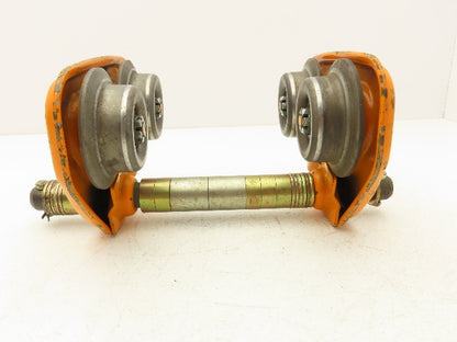 Harrington TF2  1/2-Ton Plain Type Manual Push Trolley 8" Beam Flange 1000Lb