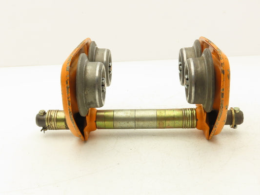 Harrington TF2  1/2-Ton Plain Type Manual Push Trolley 8" Beam Flange 1000Lb