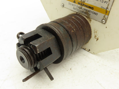 Jet 1/2-PT 1000Lb 1/2-Ton Manual Plain Push Trolley 2.5"-8" Beam Flange