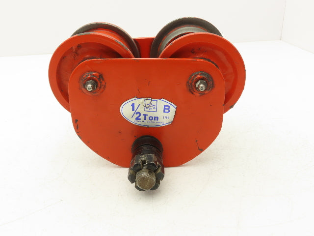 Jet B Type 1000Lb 1/2-Ton Manual Plain Push Trolley 2.5"-6" Beam Flange
