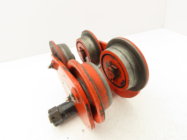 Jet B Type 1000Lb 1/2-Ton Manual Plain Push Trolley 2.5"-6" Beam Flange