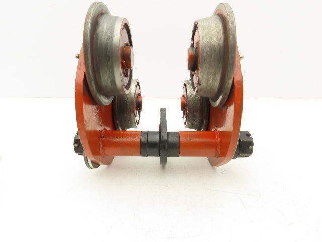 Jet B Type 1-Ton Manual Plain Push Trolley 3"-6" Beam Flange 2000Lb
