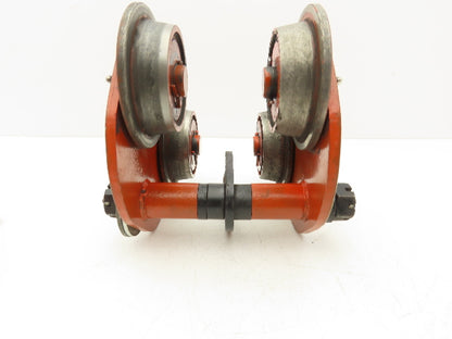 Jet B Type 1-Ton Manual Plain Push Trolley 3"-6" Beam Flange 2000Lb