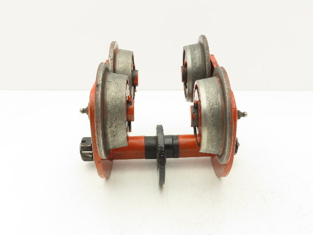 Jet B Type 1-Ton Manual Plain Push Trolley 3"-6" Beam Flange 2000Lb