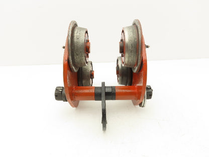 Jet B Type 1-Ton Manual Plain Push Trolley 3"-6" Beam Flange 2000Lb