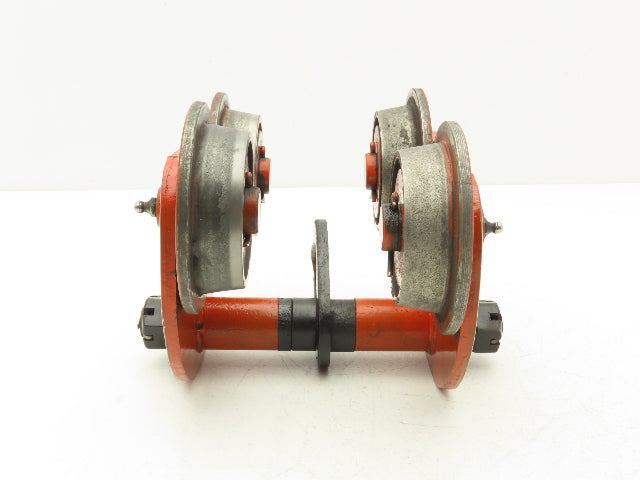 Jet B Type 1-Ton Manual Plain Push Trolley 3"-6" Beam Flange 2000Lb