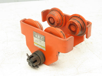 Jet 1-PT 2200Lb 1-Ton Manual Plain Push Trolley 3"-8" Beam Flange
