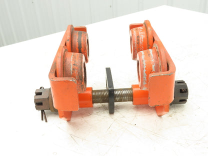 Jet 1-PT 2200Lb 1-Ton Manual Plain Push Trolley 3"-8" Beam Flange