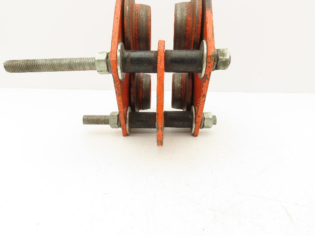 Duff Lynx TL-2000 1-Ton Manual Plain Push Trolley 3"-7" Beam Flange 2000Lb