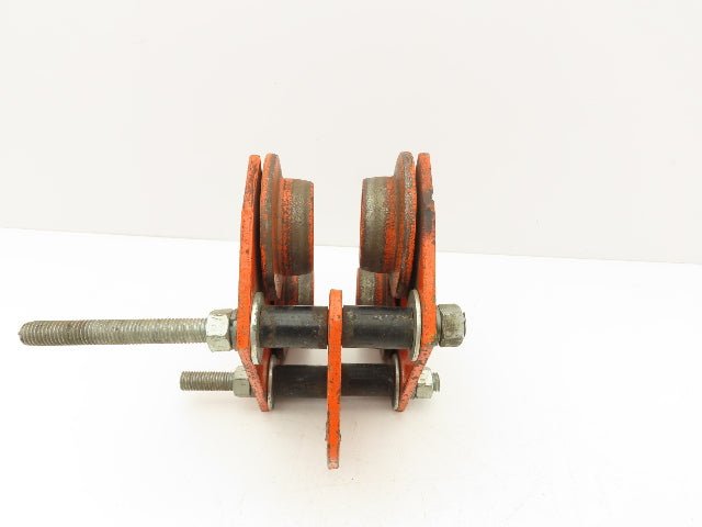 Duff Lynx TL-2000 1-Ton Manual Plain Push Trolley 3"-7" Beam Flange 2000Lb