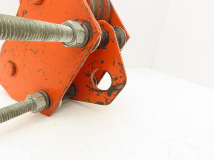 Duff Lynx TL-2000 1-Ton Manual Plain Push Trolley 3"-7" Beam Flange 2000Lb