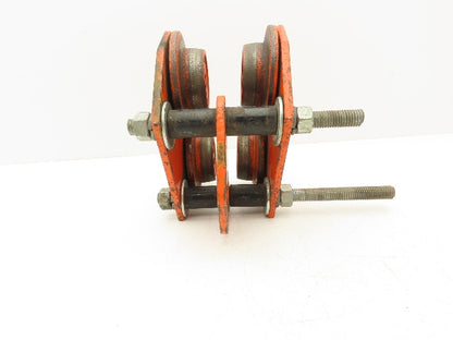 Duff Lynx TL-2000 1-Ton Manual Plain Push Trolley 3"-7" Beam Flange 2000Lb