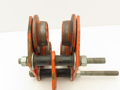Duff Lynx TL-2000 1-Ton Manual Plain Push Trolley 3"-7" Beam Flange 2000Lb