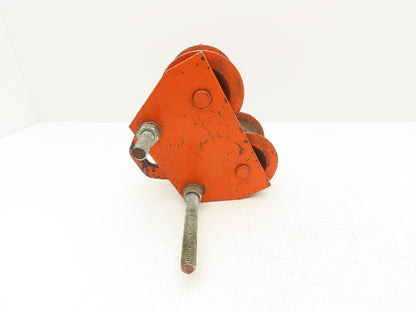 Duff Lynx TL-2000 1-Ton Manual Plain Push Trolley 3"-7" Beam Flange 2000Lb