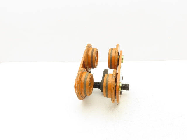 Acco-Lift 1-Ton Manual Plain Push Trolley 3"-5" Beam Flange 2000Lb