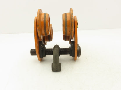 Acco-Lift 1-Ton Manual Plain Push Trolley 3"-5" Beam Flange 2000Lb