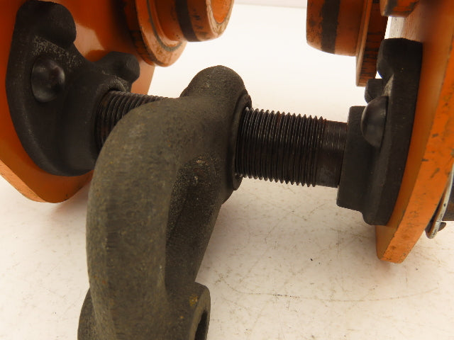 Acco-Lift 1-Ton Manual Plain Push Trolley 3"-5" Beam Flange 2000Lb