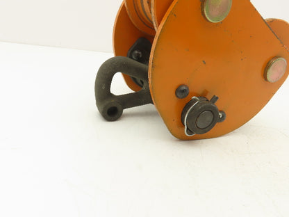 Acco-Lift 1-Ton Manual Plain Push Trolley 3"-5" Beam Flange 2000Lb