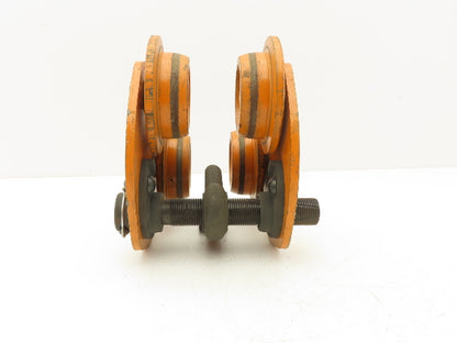 Acco-Lift 1-Ton Manual Plain Push Trolley 3"-5" Beam Flange 2000Lb