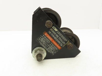 CM 630 Series 1000Lb 1/2-Ton Manual Plain Push Trolley 3"-6" Beam Flange