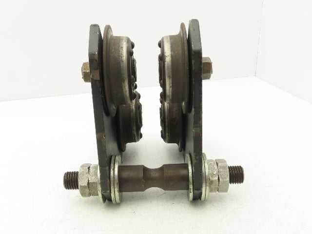 CM 630 Series 1000Lb 1/2-Ton Manual Plain Push Trolley 3"-6" Beam Flange