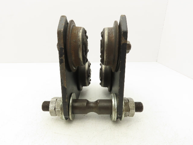 CM 630 Series 1000Lb 1/2-Ton Manual Plain Push Trolley 3"-6" Beam Flange