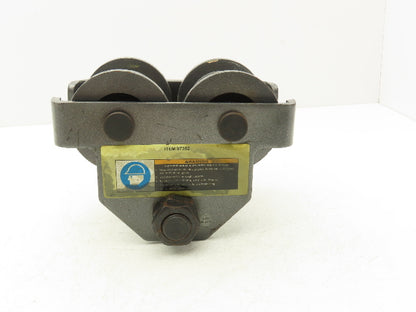 Haul-Master 97392 1-Ton Manual Plain Push Trolley 2-11/16"-5-1/8" Flange 2000Lb