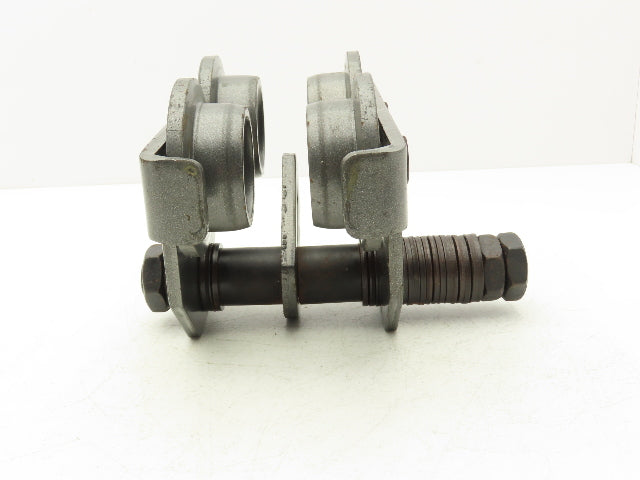 Haul-Master 97392 1-Ton Manual Plain Push Trolley 2-11/16"-5-1/8" Flange 2000Lb