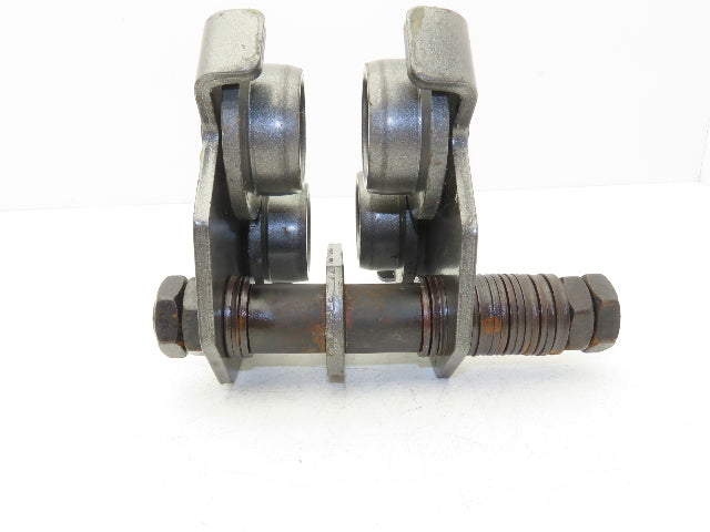 Haul-Master 97392 1-Ton Manual Plain Push Trolley 2-11/16"-5-1/8" Flange 2000Lb