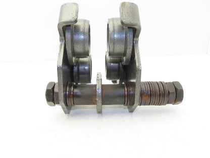 Haul-Master 97392 1-Ton Manual Plain Push Trolley 2-11/16"-5-1/8" Flange 2000Lb