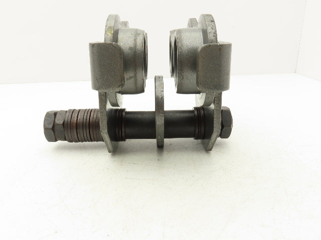 Haul-Master 97392 1-Ton Manual Plain Push Trolley 2-11/16"-5-1/8" Flange 2000Lb