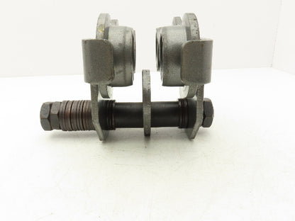 Haul-Master 97392 1-Ton Manual Plain Push Trolley 2-11/16"-5-1/8" Flange 2000Lb