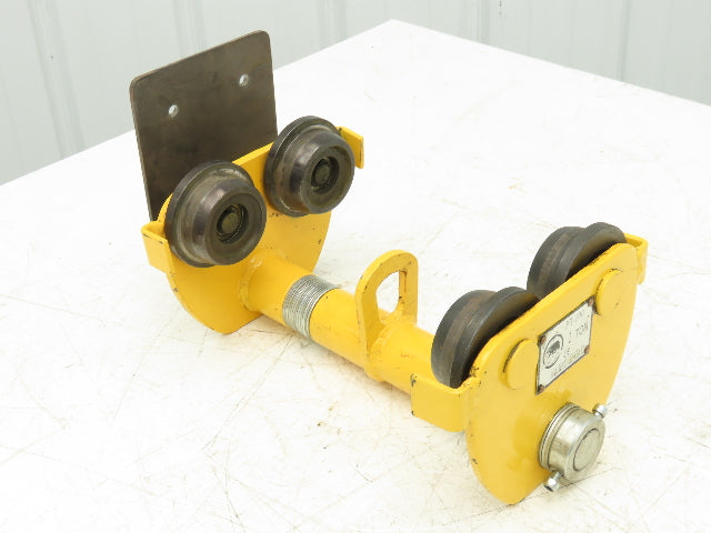 Black Bear PT-100 2200Lb 1-Ton Manual Plain Push Trolley 8"-10" Flange