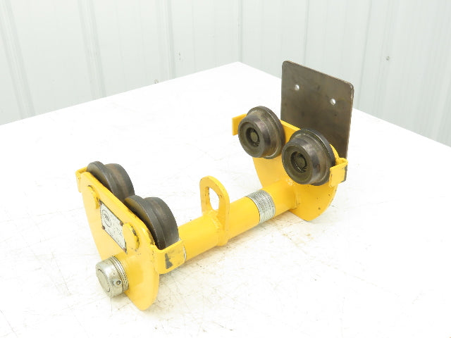Black Bear PT-100 2200Lb 1-Ton Manual Plain Push Trolley 8"-10" Flange