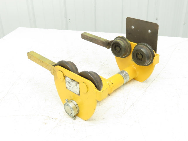 Black Bear PT-100 2200Lb 1-Ton Manual Plain Push Trolley 8"-10" Flange