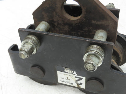 Yale FWD 4000Lb 2-Ton Manual Plain Push Trolley 2.5"-7" Beam Flange