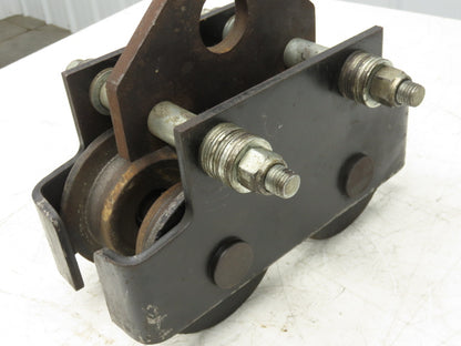 Yale FWD 4000Lb 2-Ton Manual Plain Push Trolley 2.5"-7" Beam Flange