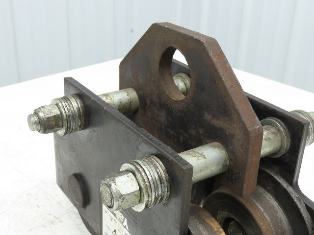 Yale FWD 4000Lb 2-Ton Manual Plain Push Trolley 2.5"-7" Beam Flange