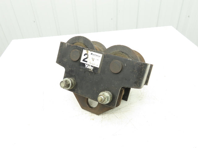 Yale FWD 4000Lb 2-Ton Manual Plain Push Trolley 2.5"-7" Beam Flange