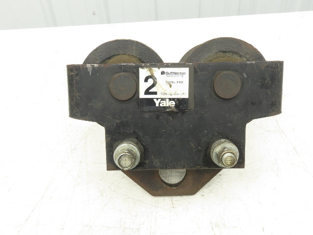 Yale FWD 4000Lb 2-Ton Manual Plain Push Trolley 2.5"-7" Beam Flange