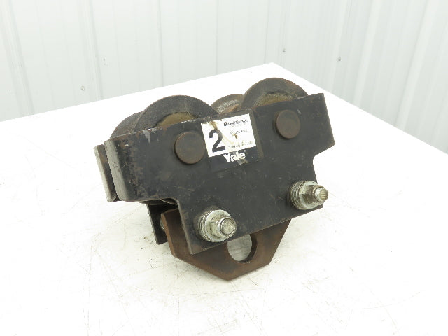 Yale FWD 4000Lb 2-Ton Manual Plain Push Trolley 2.5"-7" Beam Flange